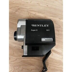 Bentley Super 8 B-3 Movie Camera With Strap & Lens Cap Vintage UNTESTED